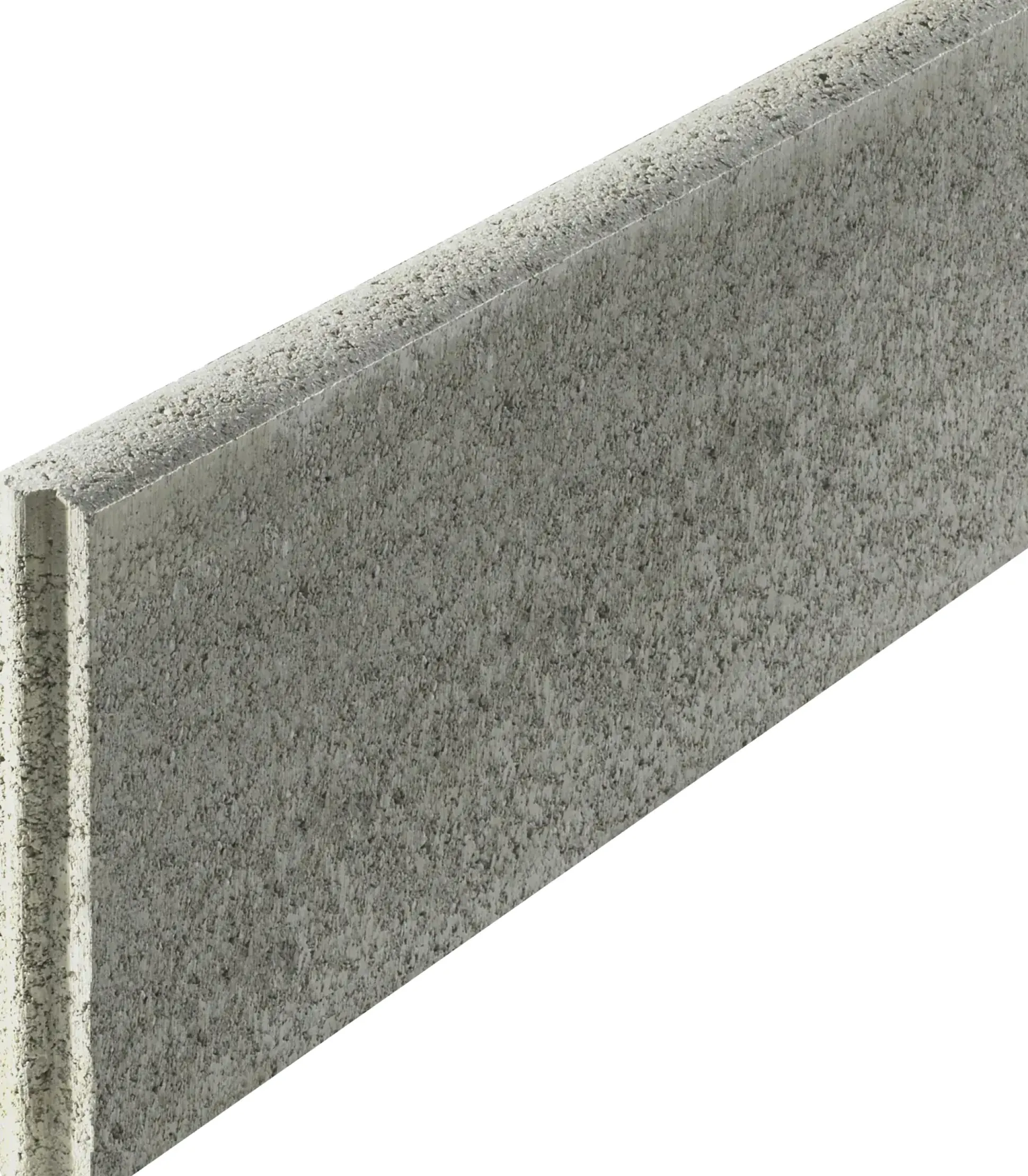Kann Randstein mit Nut- und Feder 50 x 25 x 5 cm grau
