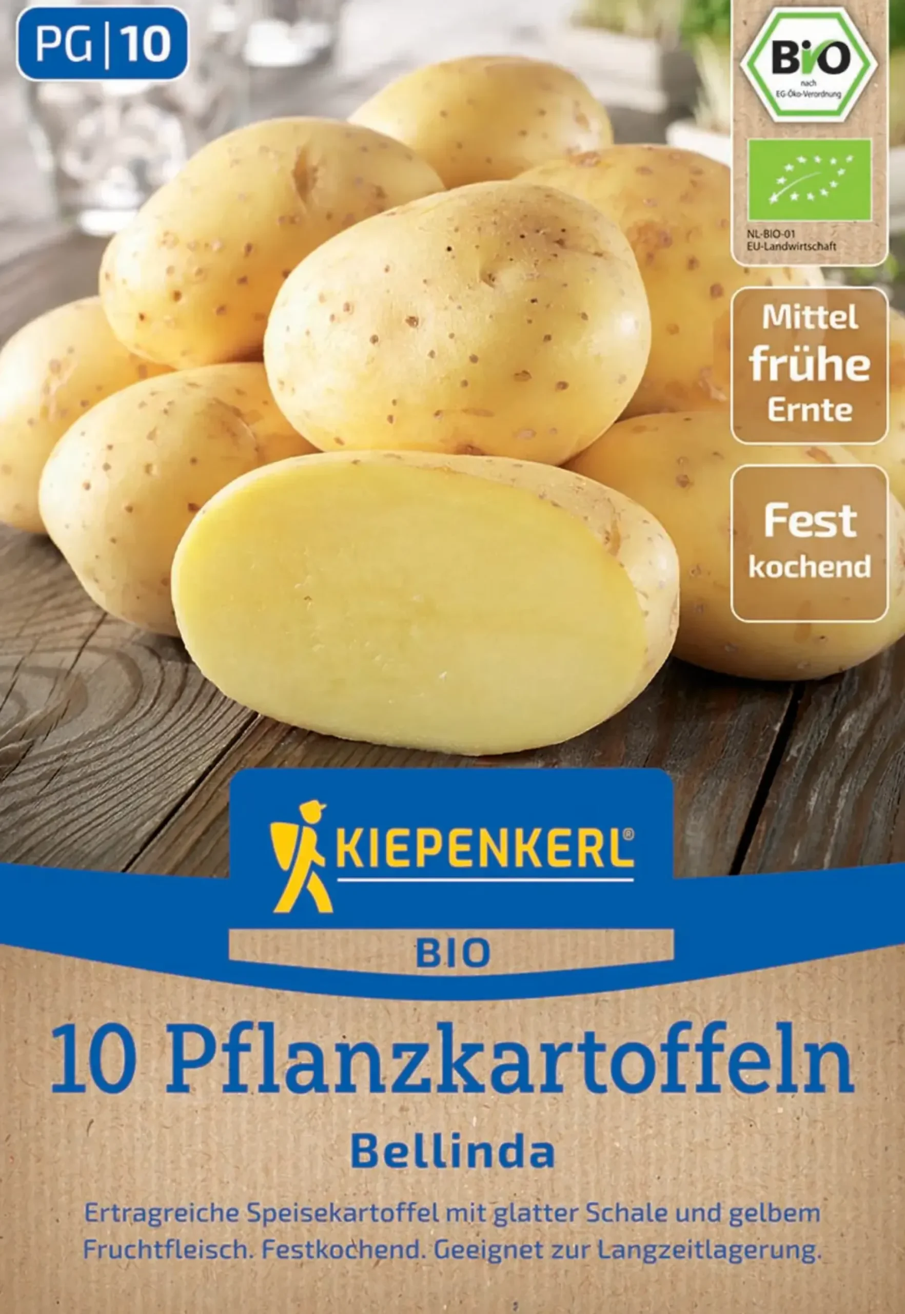 Kiepenkerl Bio Pflanzkartoffel Bellinda 10 Stück