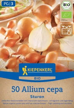 Kiepenkerl Bio Steckzwiebel Sturon Gr. 12/21, 50 Stück