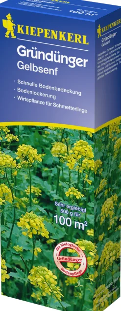 Kiepenkerl Gründünger Gelbsenf Sinapis alba, Inhalt: 500 g