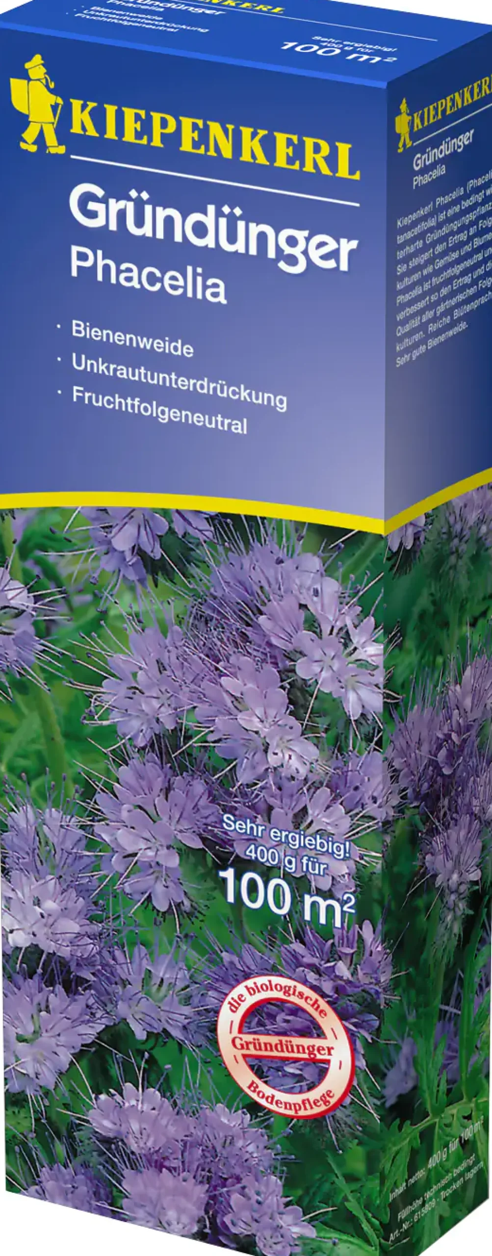 Kiepenkerl Gründünger Phacelia Phacelia tanacetifolia, Inhalt: 400 g