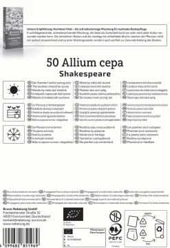 Kiepenkerl Pflanzgut Bio Wintersteckzwiebel Shakespeare 50 Stück