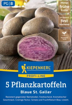 Kiepenkerl Pflanzkartoffel Blaue St. Galler 5 Stück