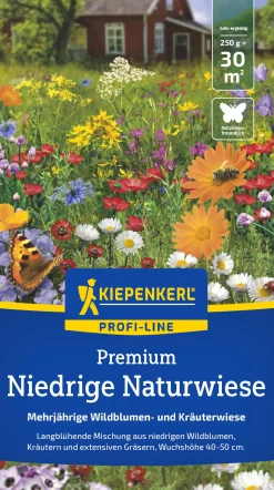 Kiepenkerl Profi-Line Saatgut Niedrige Naturwiese 250 g für ca. 30 m²