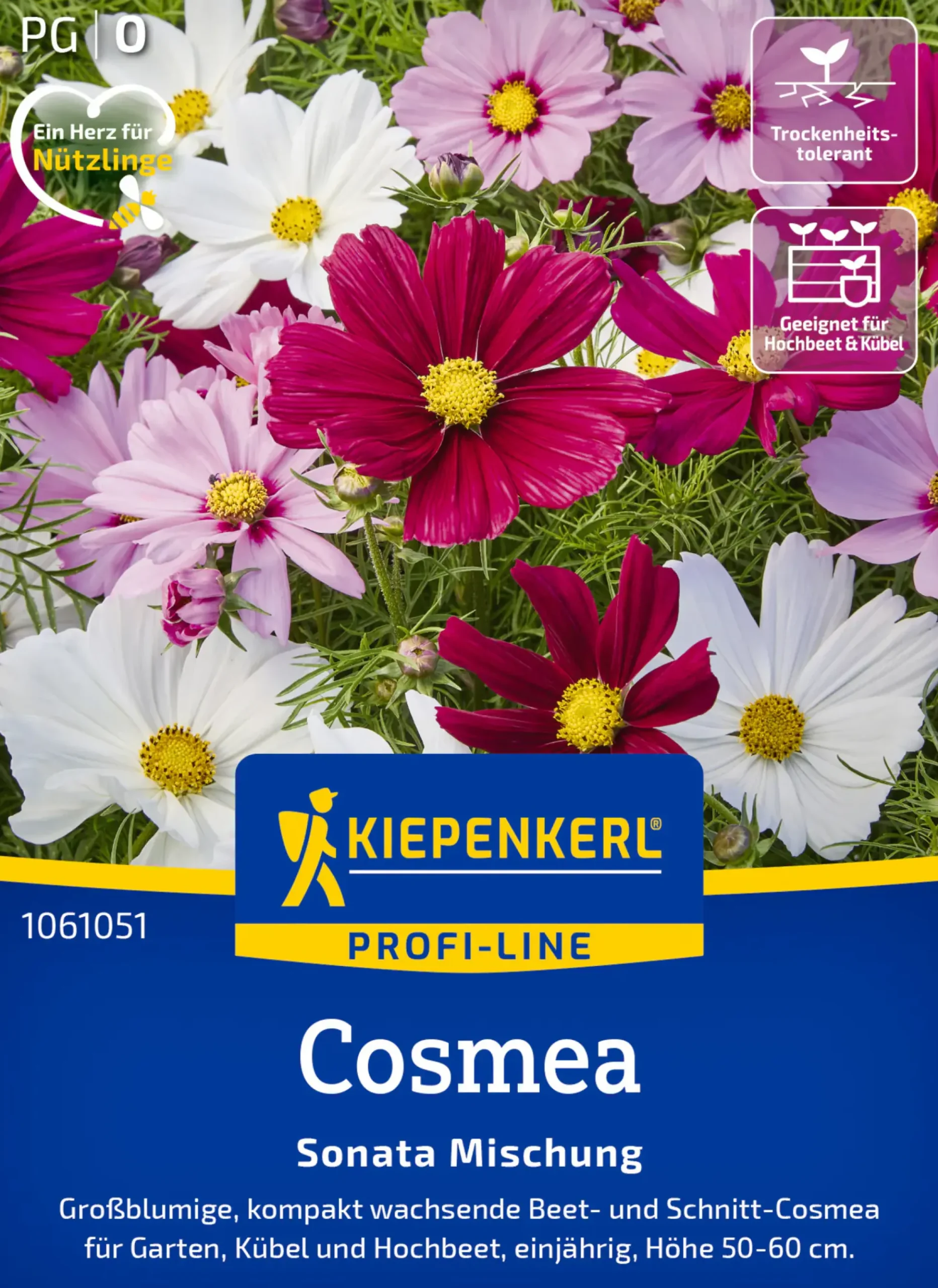 Kiepenkerl Profi-Line Saatgut Cosmea Sonata Mischung für ca. 40 Pflanzen