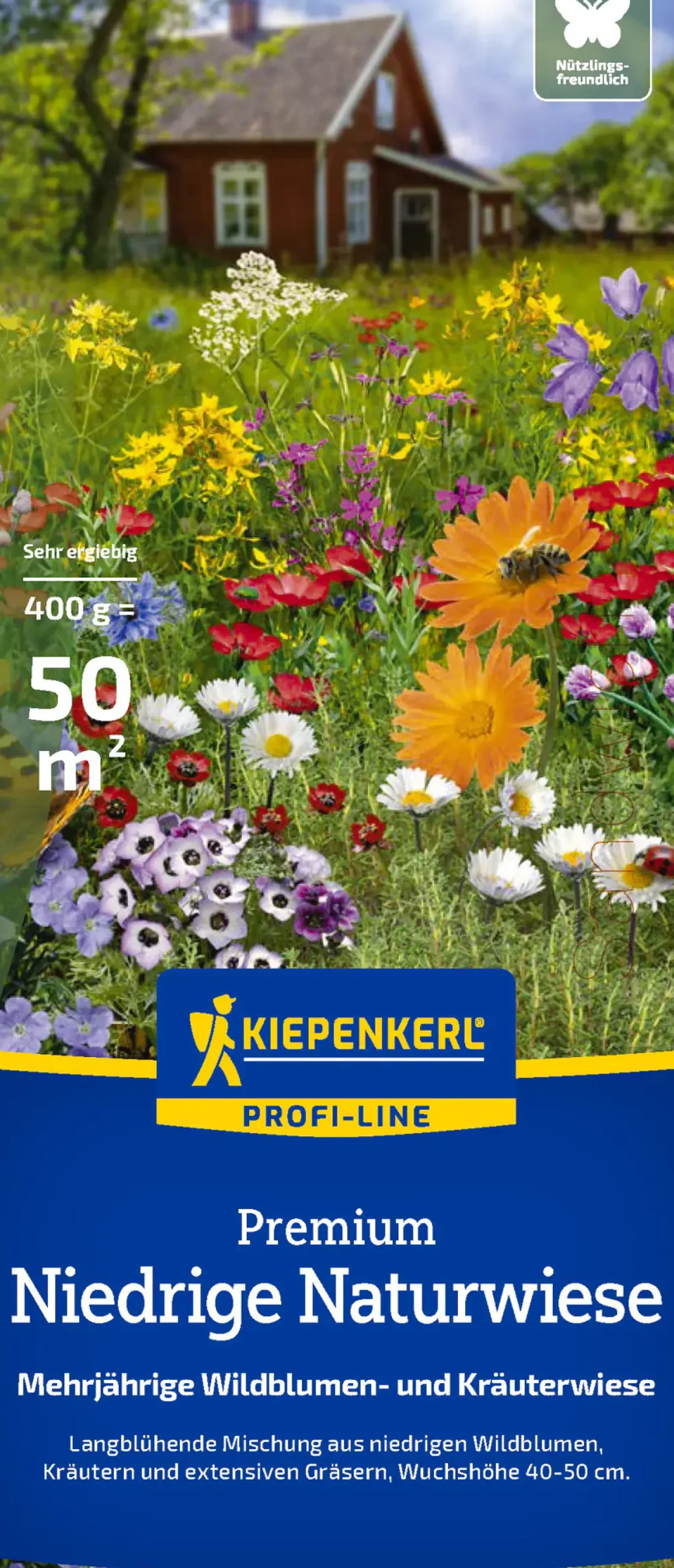 Kiepenkerl Profi-Line Saatgut Niedrige Naturwiese 400 g für ca. 50 m²