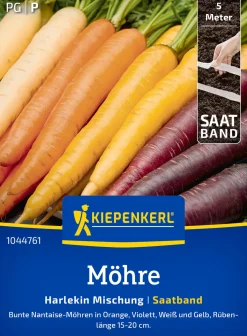 Kiepenkerl Saatgut Möhren Harlekin Mischung F1 Saatband für ca. 1,25 – 1,5 m²