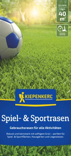 Kiepenkerl Saatgut Spiel- und Sportrasen 1 kg für ca. 40 m²