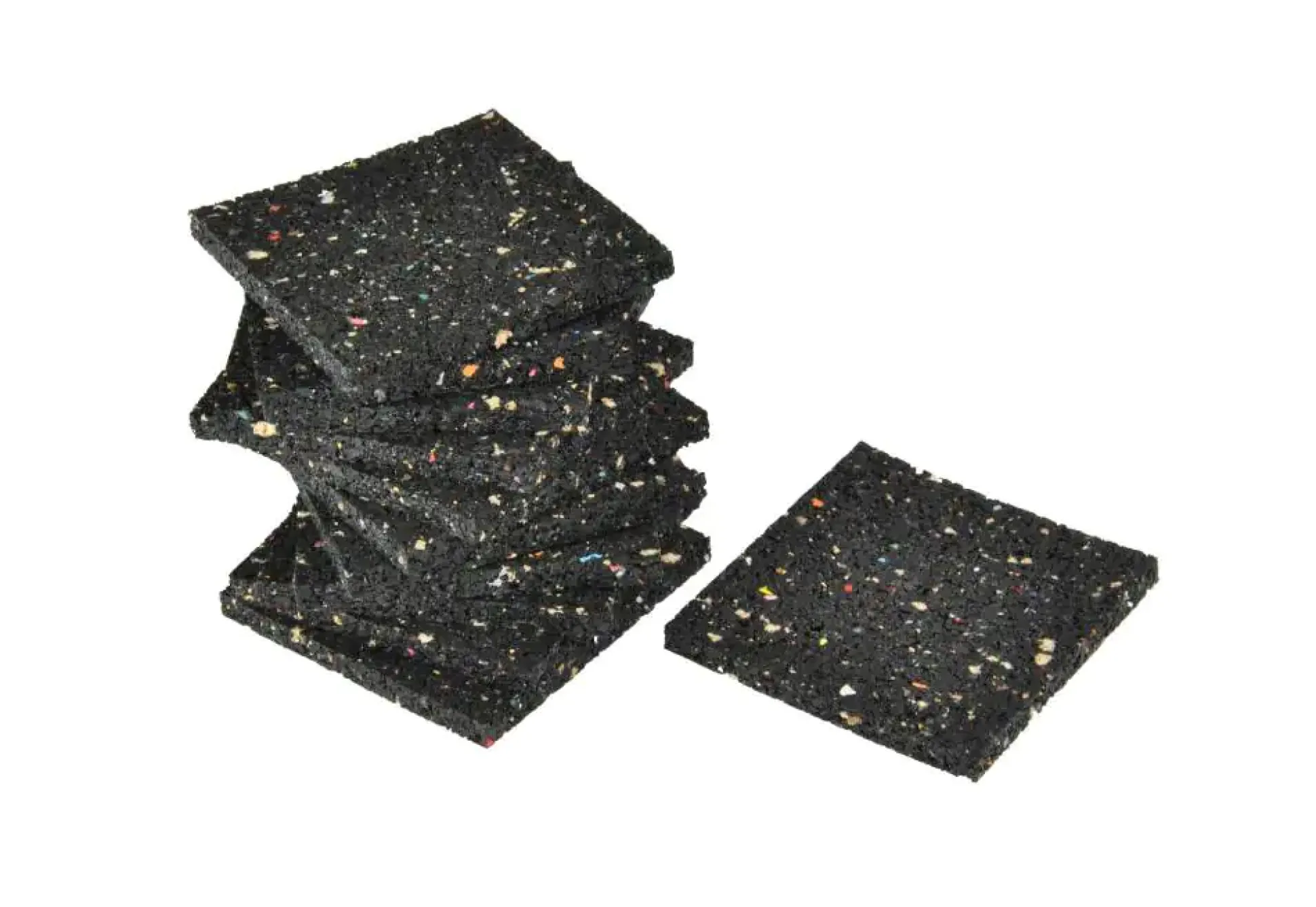 Kovalex Bautenschutzunterlage 90 x 90 x 8 mm schwarz 12 Stück