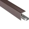 Kovalex Seitenabschluss WPC 250 x 6,4 x 4,8 cm schoko inkl. Befestigung