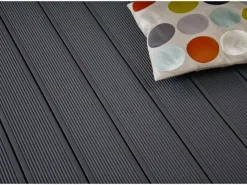Kovalex Terrassendiele WPC 300 x 14,5 x 2,6 cm anthrazit mattiert