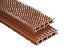 Kovalex Terrassendiele WPC 14,5 x 2,6 cm braun mattiert Meterware