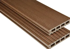 Kovalex Terrassendiele WPC 300 x 14,5 x 2,6 cm braun mattiert