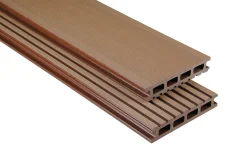 Kovalex Terrassendiele WPC Standard 14,5 x 2,6 cm braun gebürstet Meterware