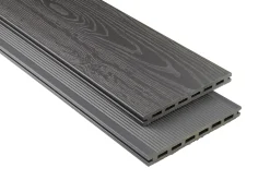 Kovalex Terrassendiele WPC 19 x 2,0 cm graubraun mattiert Meterware