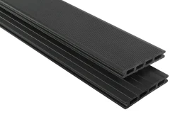 Kovalex WPC-Terrassendielen Kompett-Set anthrazit mattiert