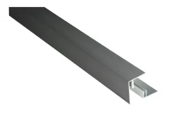 Kovalex Alu-Abschlussleiste eloxiert für Alu-Unterkonstruktion 4,5 x 5,9 x 250 cm inkl. Alu Befestigung