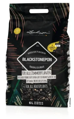 Lechuza Blackstonepon Pflanzsubstrat für Zimmerpflanzen 6 L