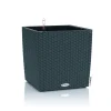 Lechuza Pflanztopf Cube Cottage 50 cm Kunststoff granit