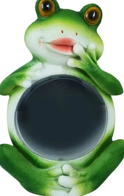 LED Solarleuchte Frosch mit Dämmerungssensor grün