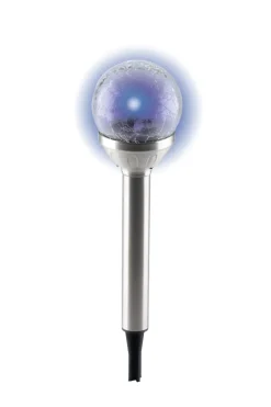 LED Solarleuchte Glas RGB 34 cm