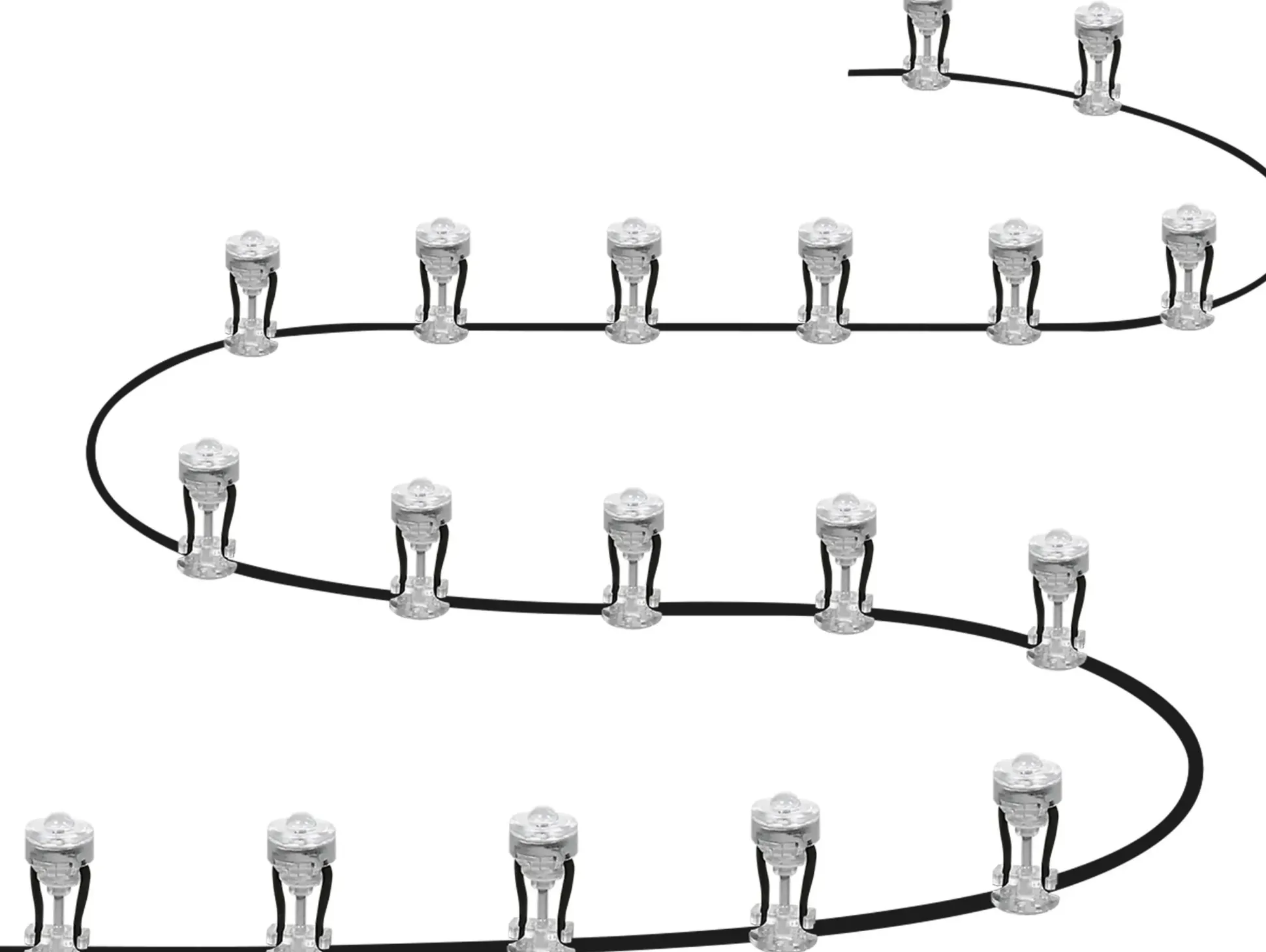 Ledvance LED Außenleuchte Smart+ WiFi Garden Dot klar 18 Dots 9m