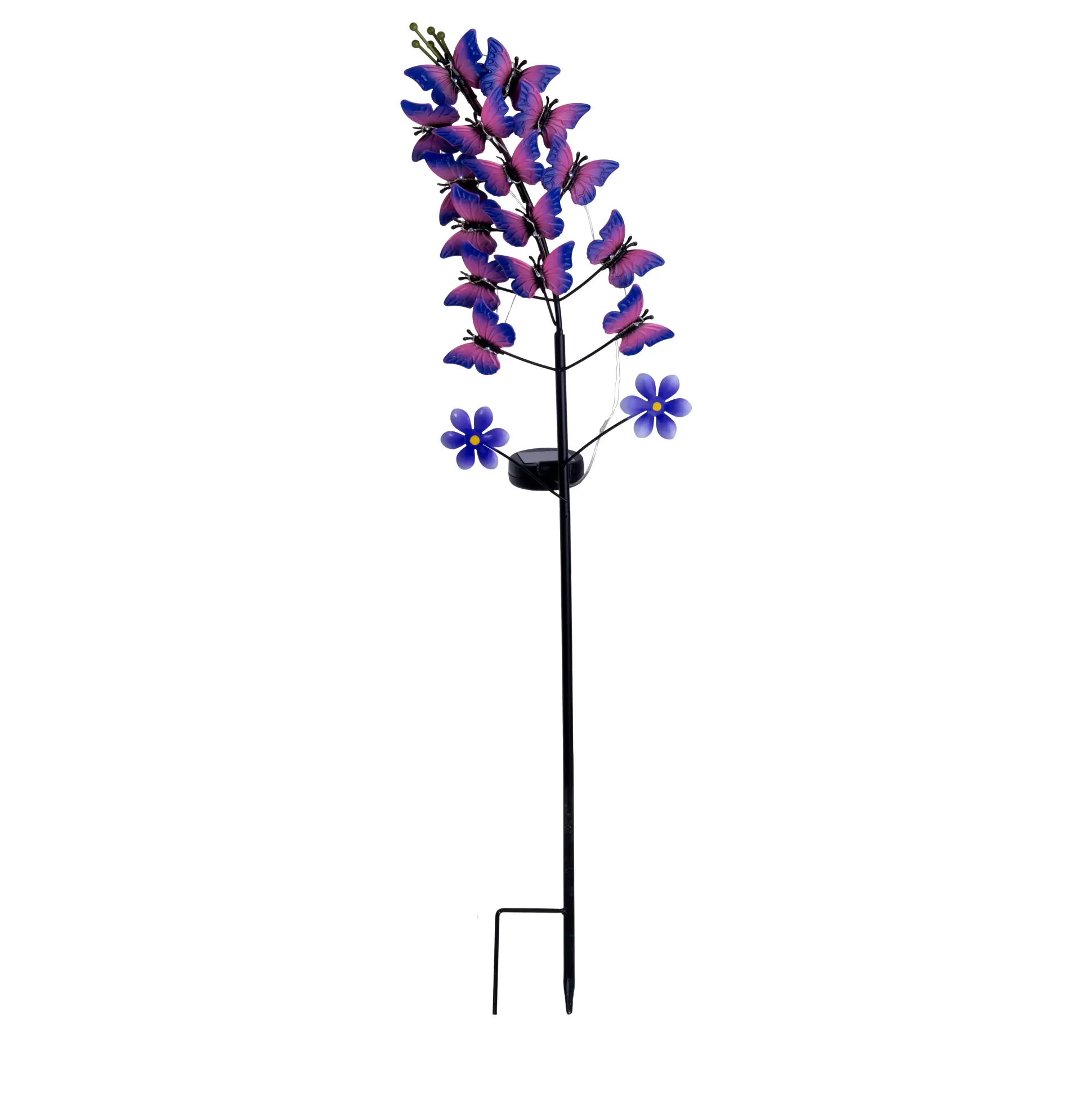 Light & More LED Solar-Erdspieß Viola violett 76 cm kaltweiß