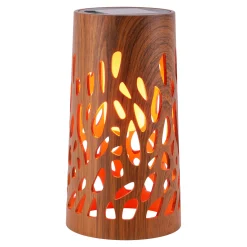Light & More LED Solarleuchte naturbraun