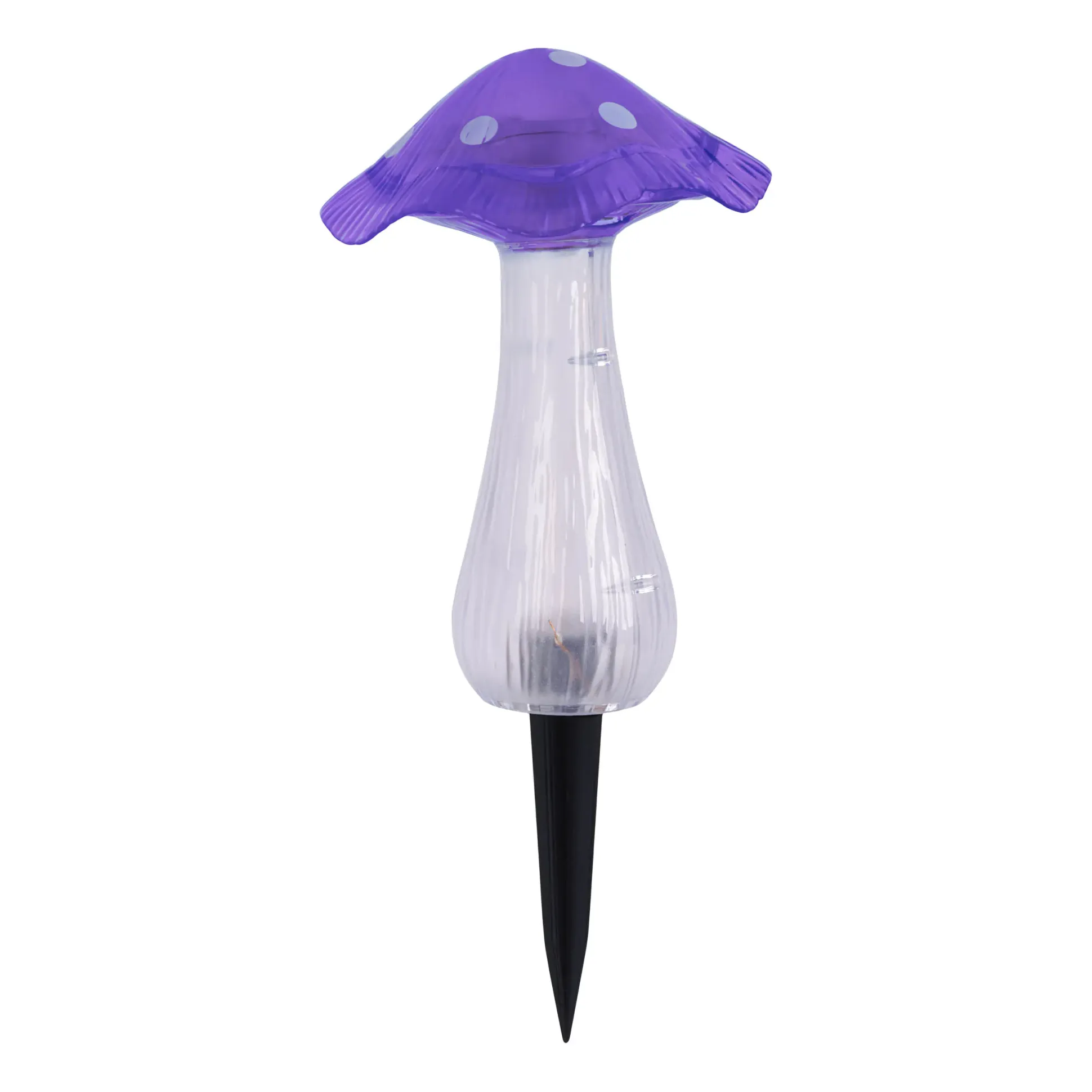 Light & More LED Solarleuchte Pilz lila