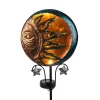 Light & More LED Solarleuchte Sonne schwarz