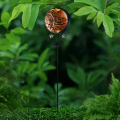 Light & More LED Solarleuchte Sonne schwarz