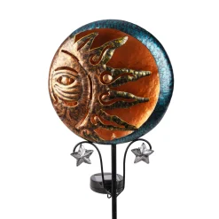 Light & More LED Solarleuchte Sonne schwarz