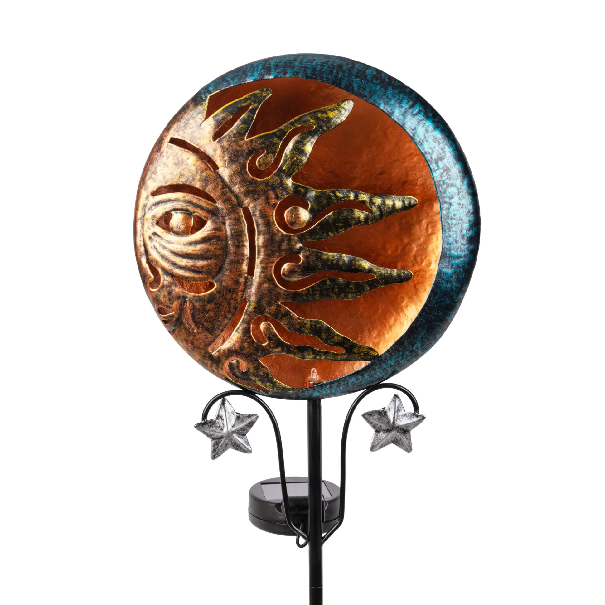 Light & More LED Solarleuchte Sonne schwarz