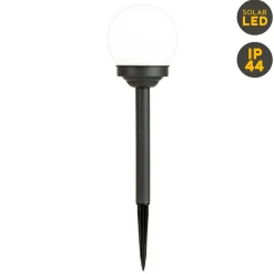 Light & More LED Solarleuchte Kugel schwarz
