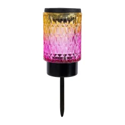Light & More LED Solarleuchte Erdspieß rosa