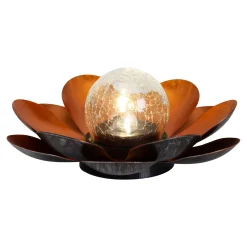Light & More LED Solarleuchte Seerose kupfer