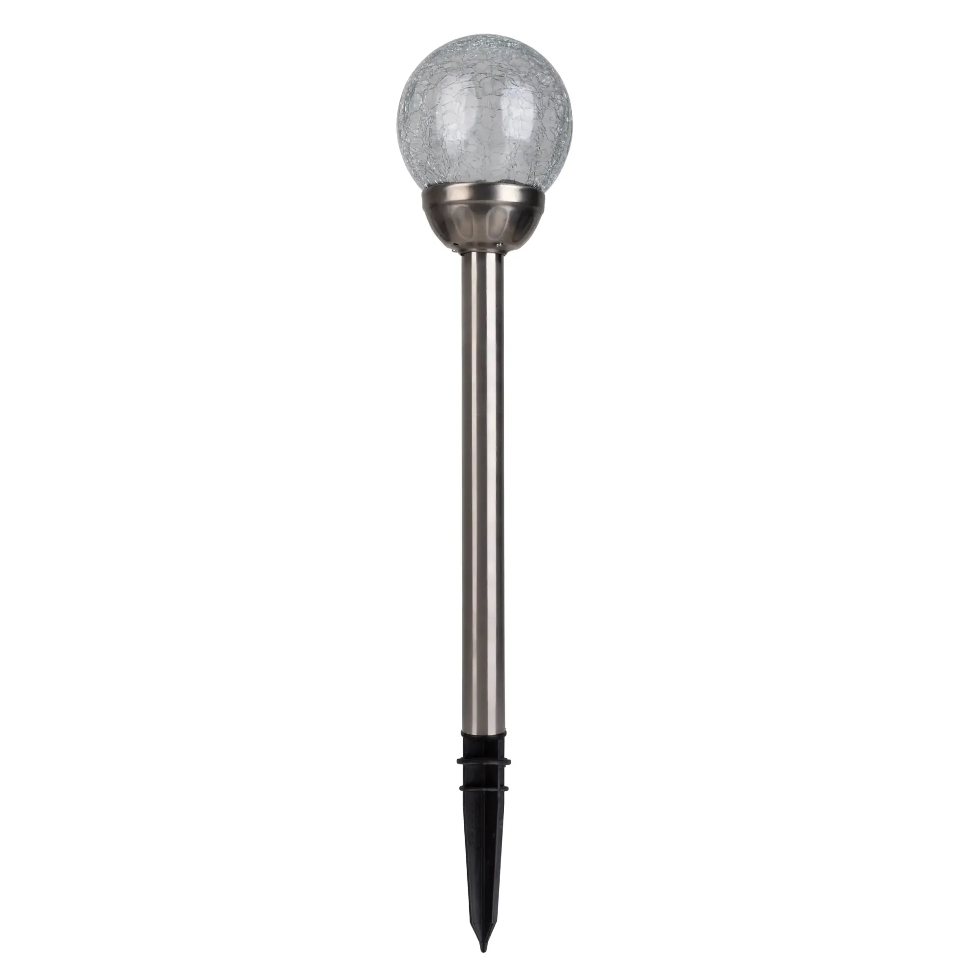 Light & More LED Solarleuchte Kugel silber