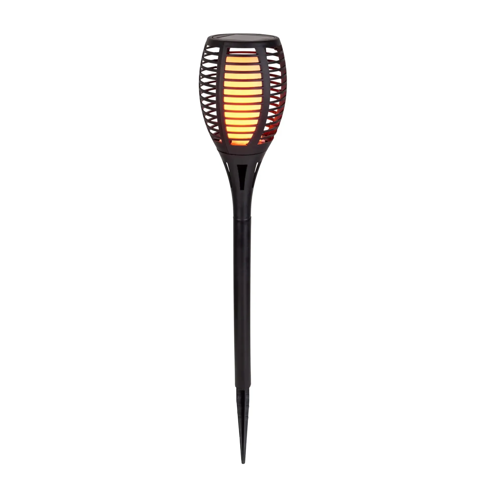 Light & More LED Solarleuchte Fackel schwarz