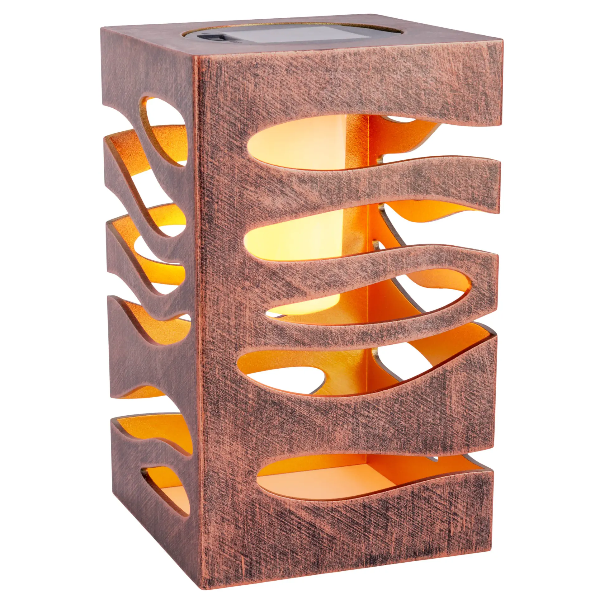 Light & More LED Solarleuchte dunkelbraun