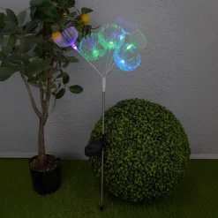 Light & More LED Solarleuchte Blumen weiß