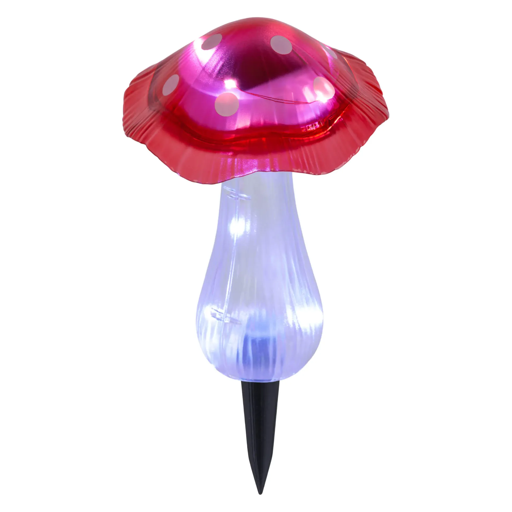 Light & More LED Solarleuchte Pilz rot
