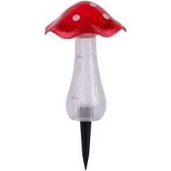Light & More LED Solarleuchte Pilz rot