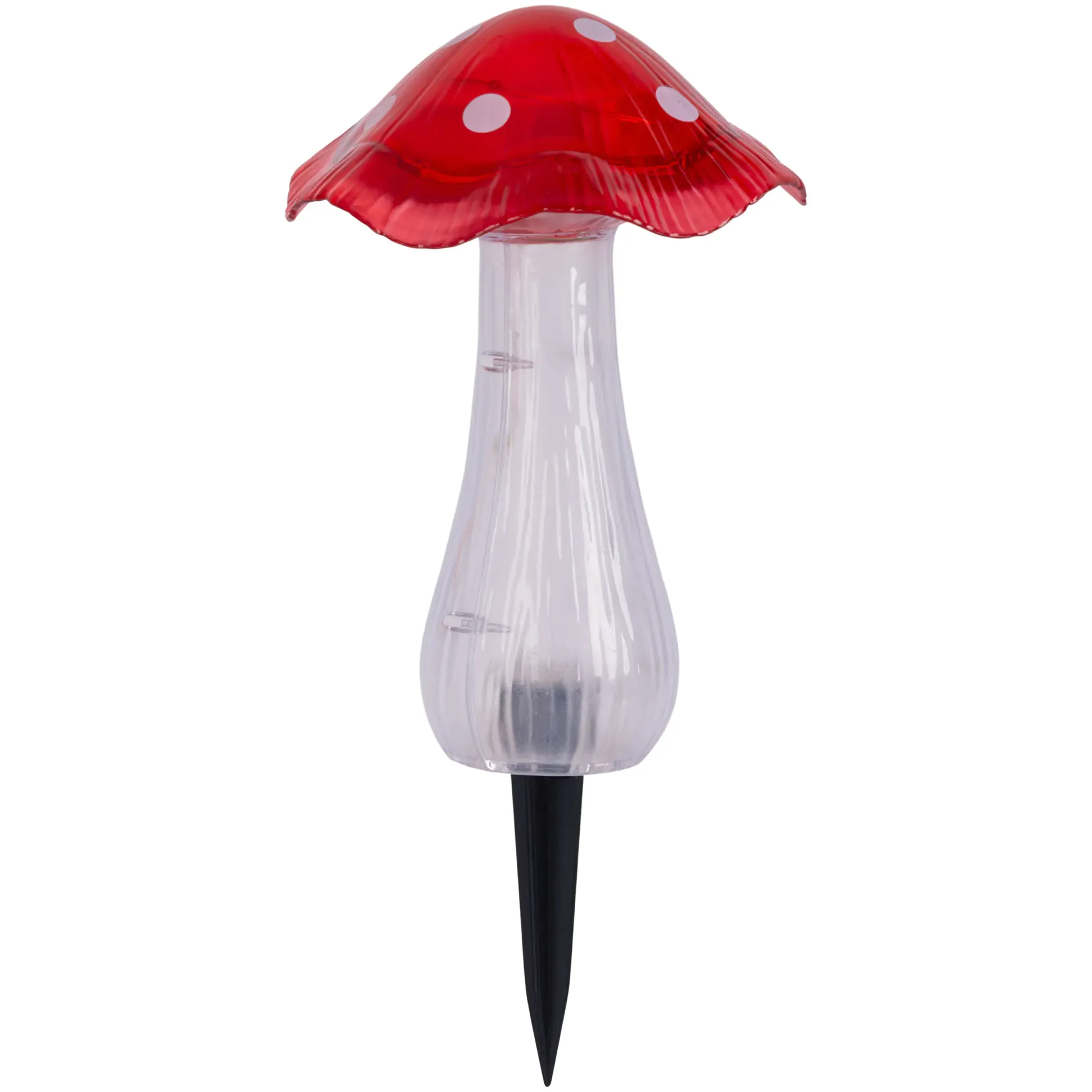 Light & More LED Solarleuchte Pilz rot