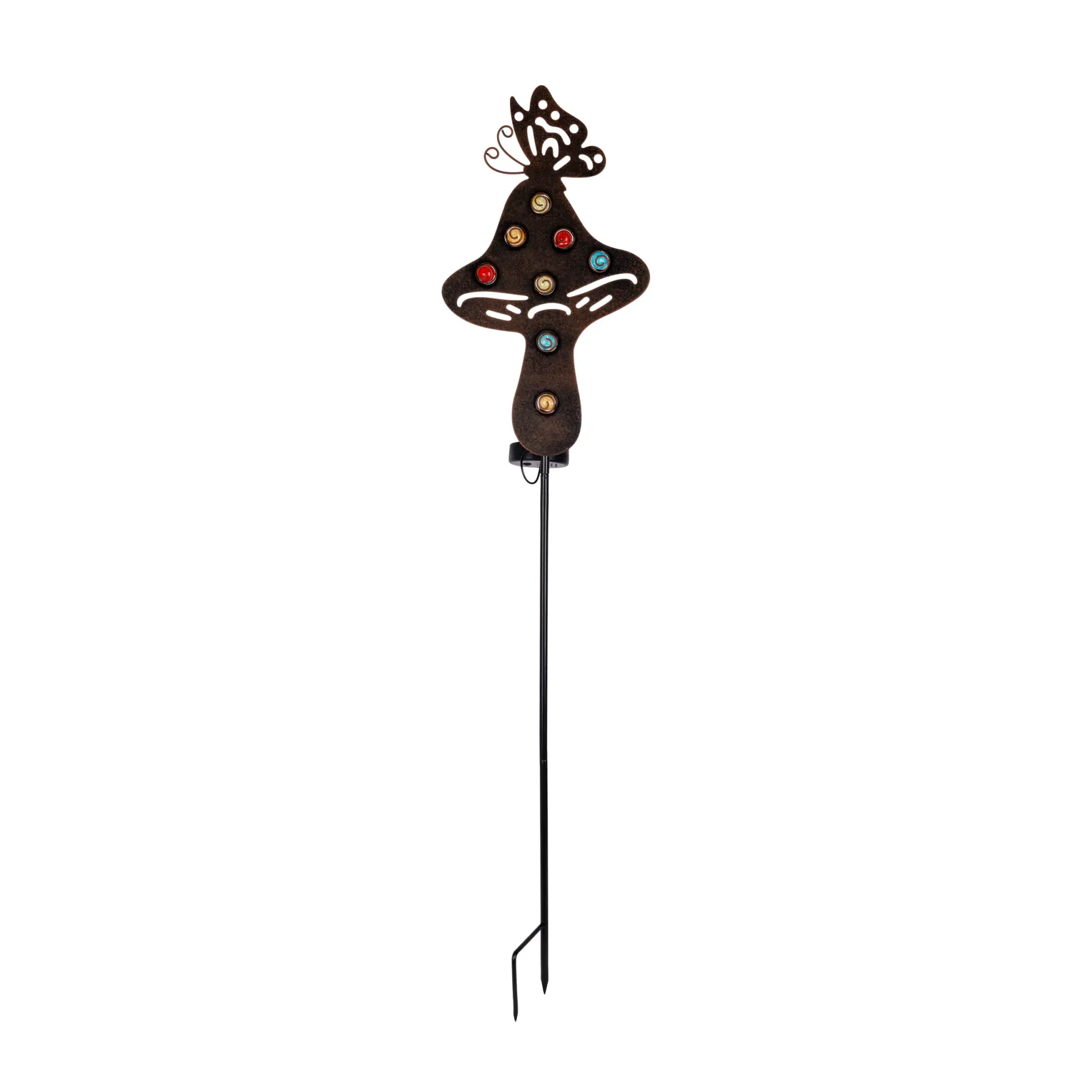 Light & More LED Solarleuchte Pilz schwarz