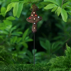 Light & More LED Solarleuchte Pilz schwarz