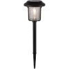 Light & More LED Solarleuchte mit Dämmerungssensor schwarz