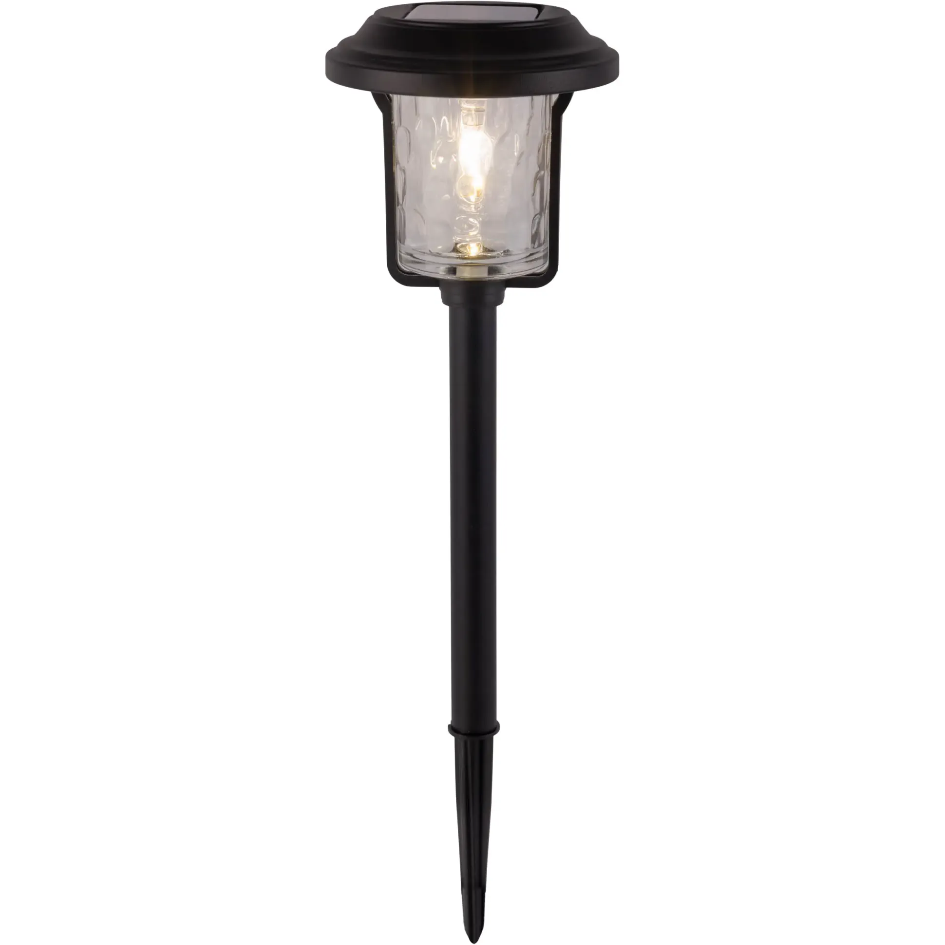 Light & More LED Solarleuchte mit Dämmerungssensor schwarz