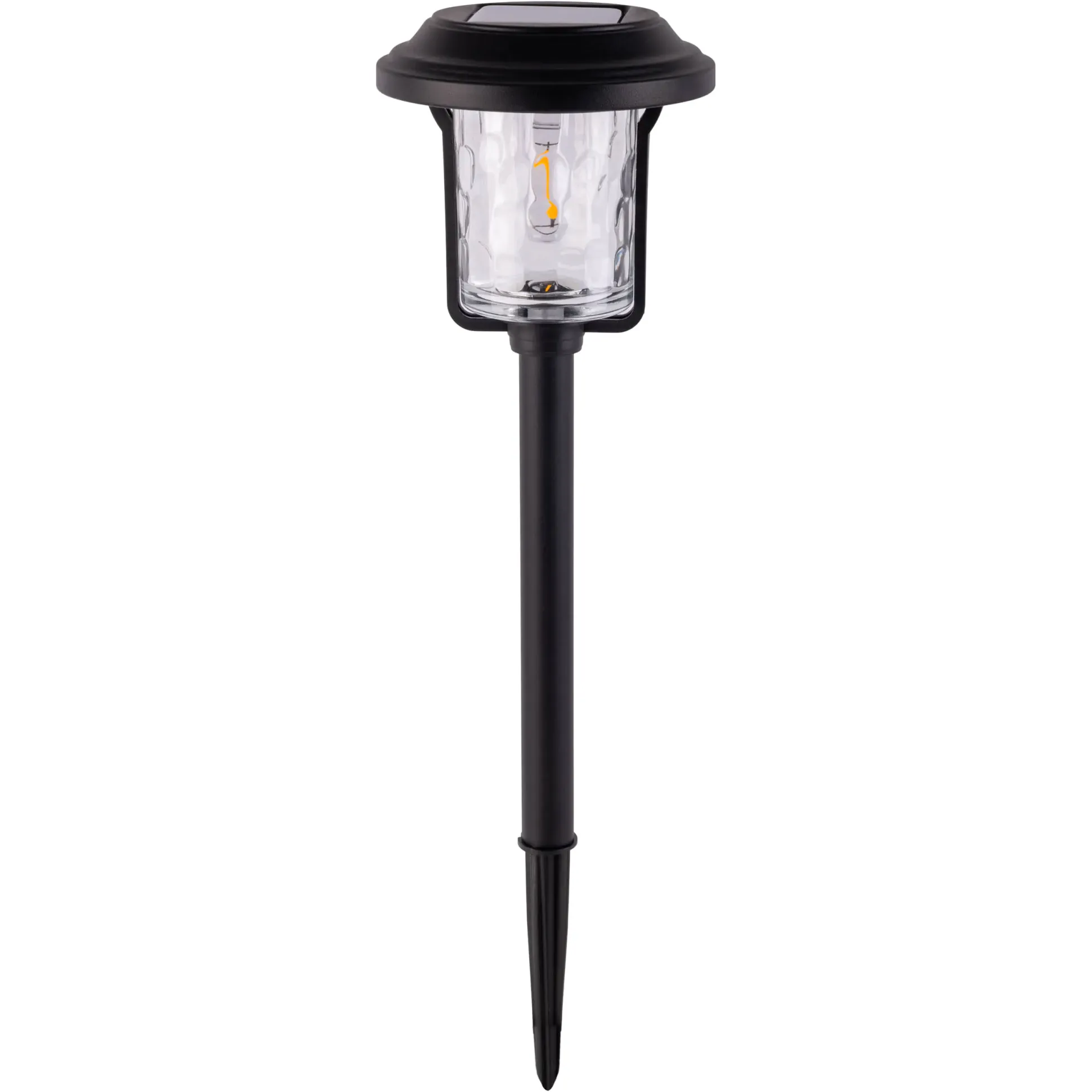 Light & More LED Solarleuchte mit Dämmerungssensor schwarz