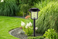 Light & More LED Solarleuchte mit Dämmerungssensor schwarz