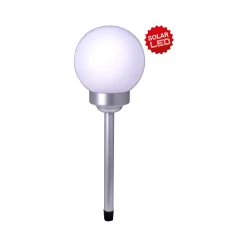 Light&More LED Solarleuchte Kugel H: 51,5 cm, Ø15 cm, Erdspieß